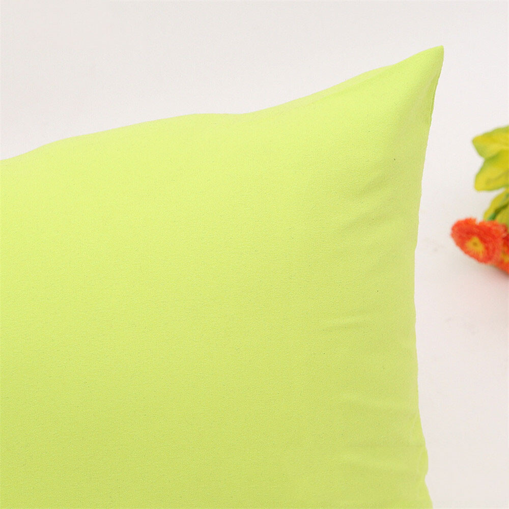 Solid Color Pillow Case Home Decor Cushion Covers 18x18 inch Sofa