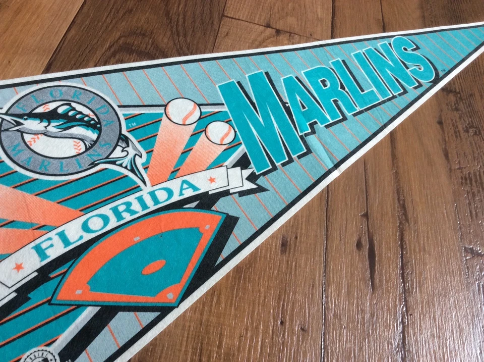 Baseball Florida Marlins Pennant since 1876 National League Club wincraft Miami - Image 3 of 4