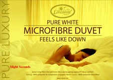 10.5 Tog Microfibre Duvet  Feels Like Down All Sizes  ((SLIGHT SECONDS))