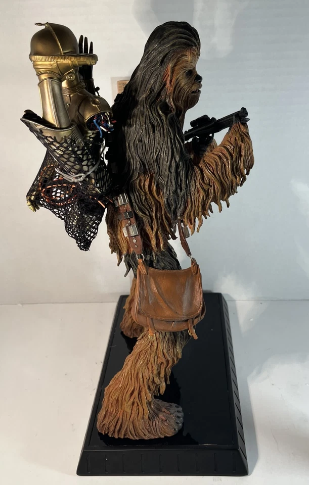 Estátua Gentle Giant Star Wars Empire Strikes Back CHEWBACCA 3PO 1780/3000 - Imagem 4 de 4