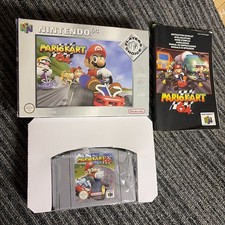 Thumbnail of ebay&reg; auction 198620632616 | Nintendo N64 Boxed Mario Kart 64 Spiel komplett Handbuch CIB Players Choice PAL sehr guter Zustand