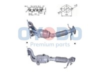 Katalysator Oyodo 10N0024-OYO FüR Ford Focus 2 Turnier MAX DM2 Volvo C30 533 S40