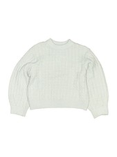 Zara Girls White Pullover Sweater 5