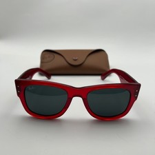 NEW Ray-Ban Mega Wayfarer Polished Transparent RED RB0840 51-21