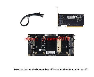 External NVIDIA V100 SXM2 PCI-E X16 +1*SlimSAS SFF-8654 Adapter +2