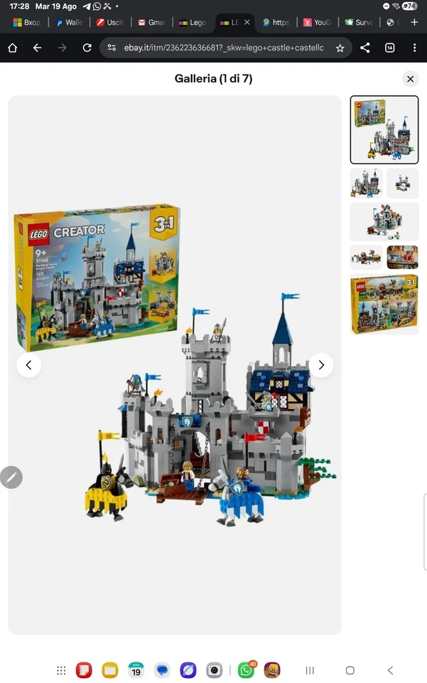 LEGO Creator 31168 Medieval Horse Knight Castle