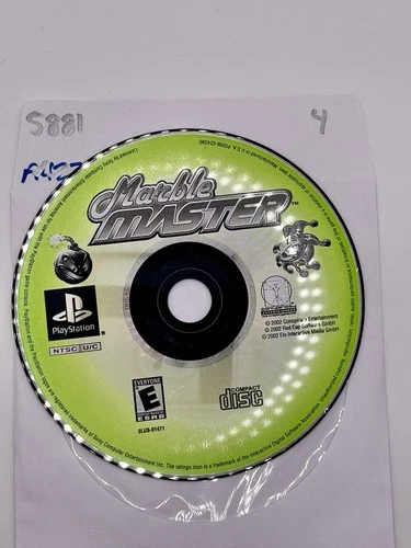 Marble Master (PlayStation 1 PS1)  - DISC ONLY- NO TRACKING 5881