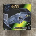 1996 Kenner Star Wars  POTF II DARTH VADER'S TIE FIGHTER & DARTH VADER Set MIB