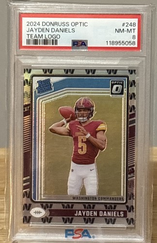 Jayden Daniels [Team Logo] #248 2024 Panini Donruss Optic card