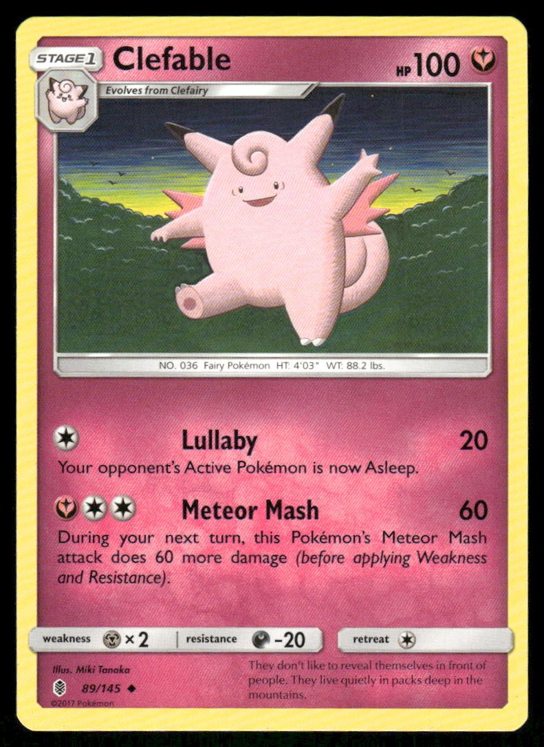 Clefable 89/145 - Guardians Rising - Uncommon LP