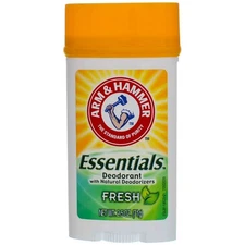 Arm & Hammer Essentials Deodorant Wide Solid, Fresh, 2.5 oz