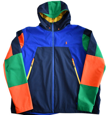New POLO RALPH LAUREN PERFORMANCE Water-Resistant Hooded Men's Jacket XXL/2XL