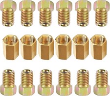 316 38-24 Inverted 18 Pc Set Of Brake Line Fittings Brass Unions 316 38-24 Inverted 18 Pc Set Of Brake Line Fittings Brass Unions
