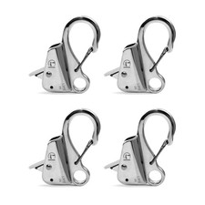 Quick Release Boat Fender Clip Boat Bumper Clip Silver 4