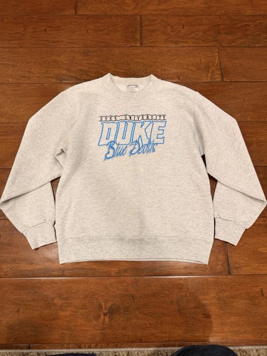 90s Vintage Duke University Blue Devils Medium Sweatshirt Crewneck Embroidered