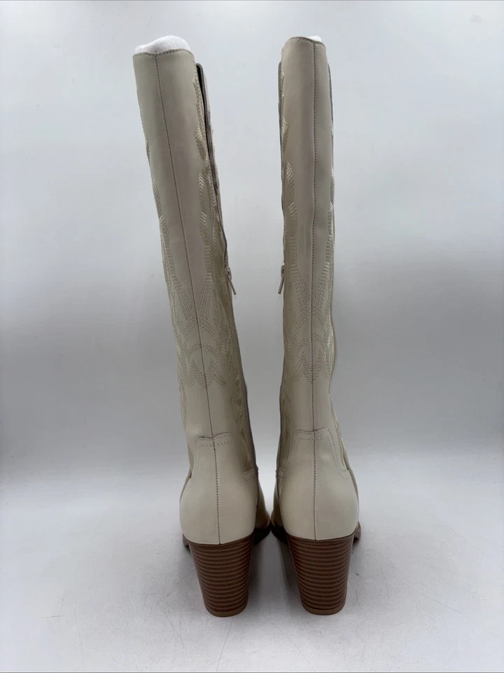 Crown 复古 Sila 2 西部靴女式象牙色 10 M 码 — 第 4/4 张图片