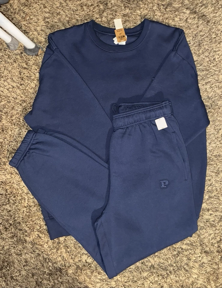 Conjunto Victoria Secret Rosa A Juego Azul Marino M/S Foto 2 de 2