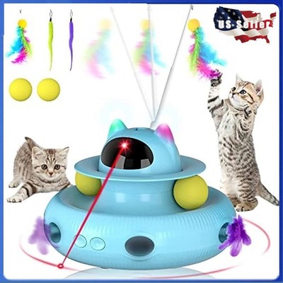 Cat Laser Interactive Indoor Cat Pet Toys Automatic,USB Cat Teaser Pet Toys NEW