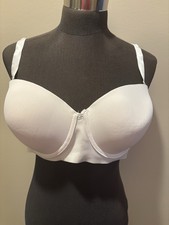 Nautica Intimates Smooth Finish Full Coverage Bra, Multi-way Straps, White, 42D