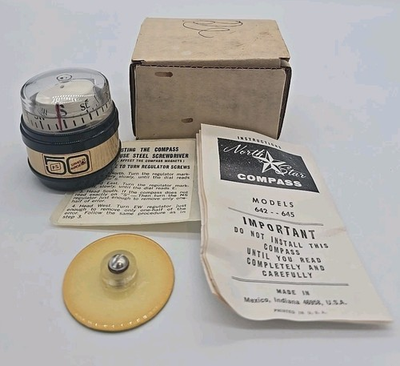 #ad #ad Vtg FS North Star Compass 50 Year Anniversary Unused In Box $39.99