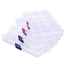 Rhinestone Organizer Storage Small-6.7  x 3.7  4PCS-Blue Buckle  Red Buckle