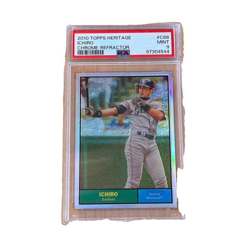 2010 Topps Heritage Ichiro Chrome-Refractor #C68 Ichiro Suzuki No 223 of 561 - Image 2 of 4