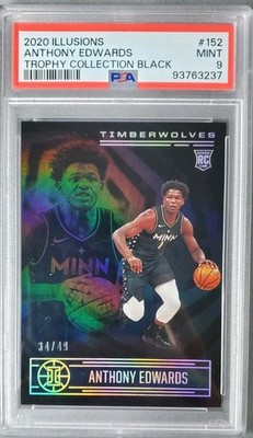 2020-21 Panini Illusions - Rookies Anthony Edwards #152 Black /49