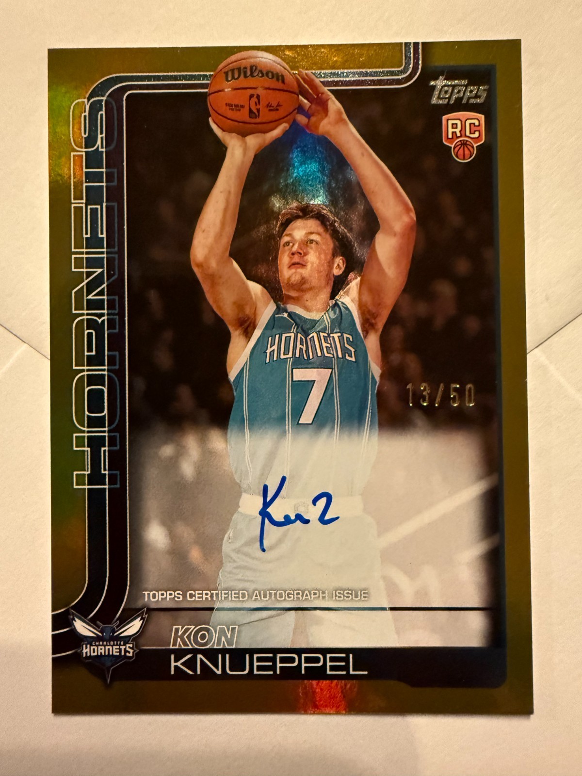 Kon Knueppel 2025 Topps #TFRR-KK Flagship Real One Rookie