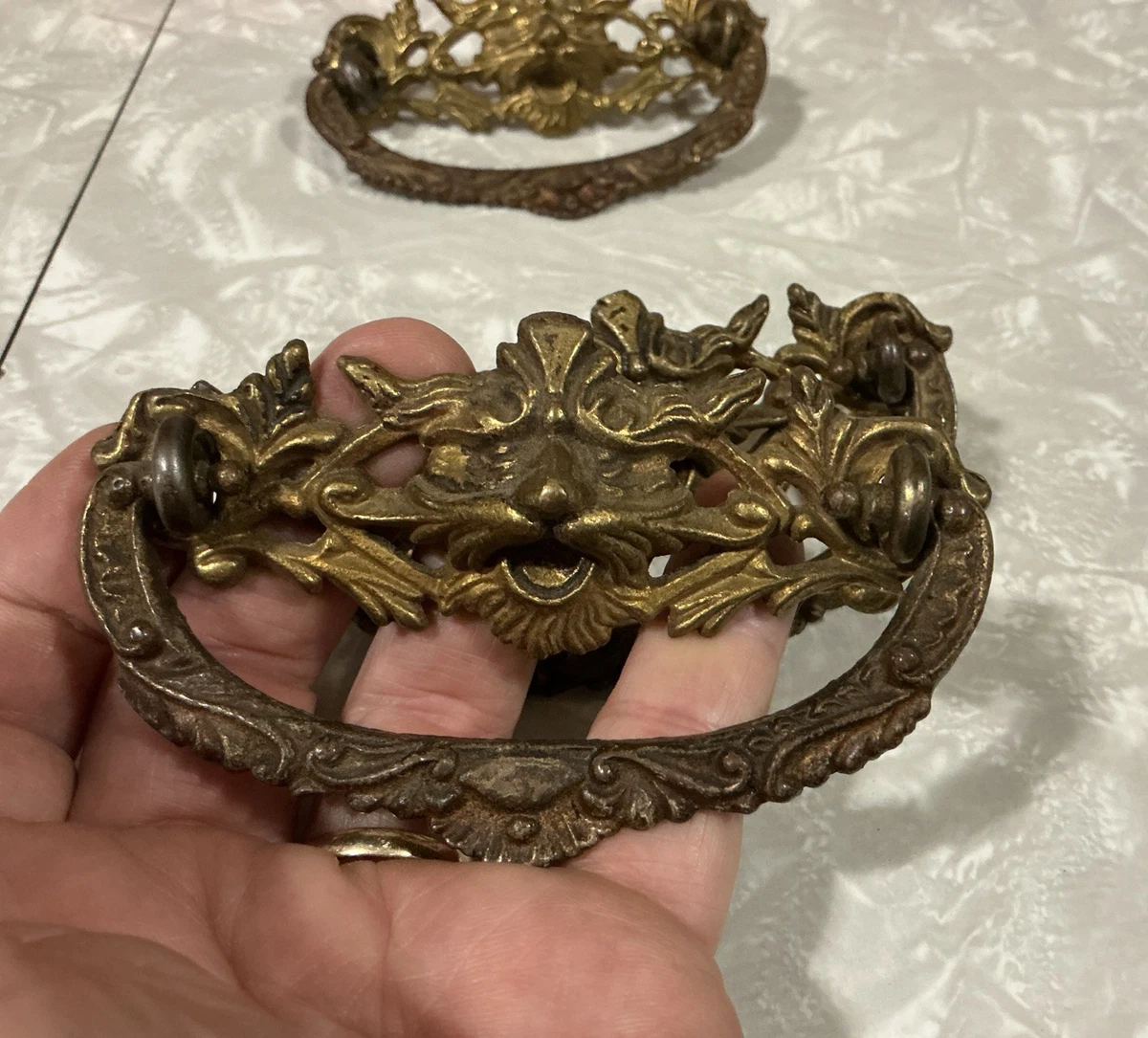 vintage gold dresser pulls Retro Drawer Pulls Vintage Mid-Century Kitchen Hardware