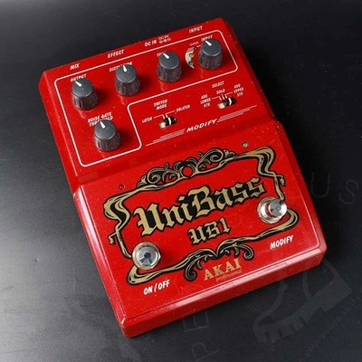 Akai UniBass UB1 Harmonized Bass Distortion 2000s - Red