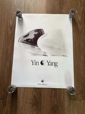Retro Apple iMac  Yin Yang   Poster Macworld NY 2000, 36''x 24''