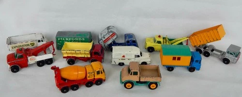 Lesney Matchbox group of commercial/construction vehicles 1:75 1960's