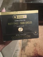 Dermora Eye Mask Golden-Glow Formulated For Dark Circles & Puffy Eyes 30 Pairs