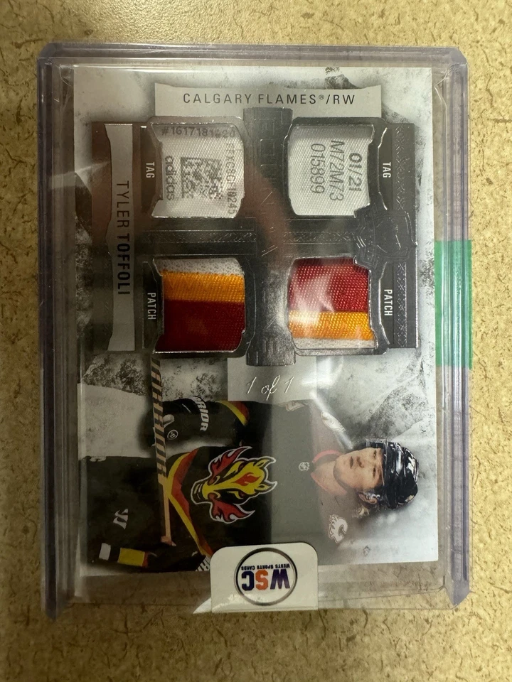 2022-23 Upper Deck the Cup - Foundations Quad Jerseys Tyler Toffoli  1/1 (MEM) - Image 4 of 4