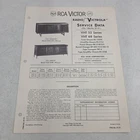 RCA Victor Radio Victrola Service Data 1966 No 27 S1 VHT 52 69 Series Annapolis