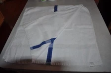 Lot of Two Golf/Caddy Towel - Cotton with Blue Stripe 22" x 40"