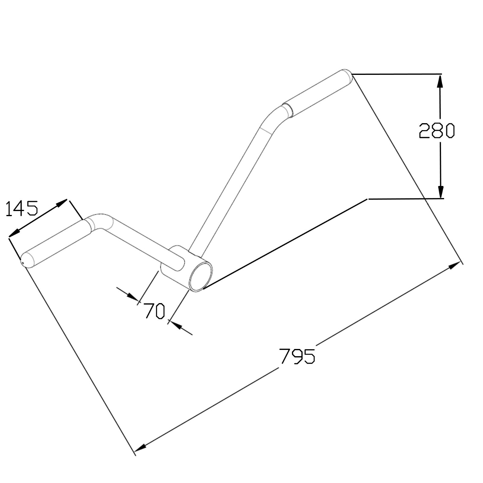 RIP X Straight Grip Landmine T Bar Back Row Handle Home Gym Olympic
