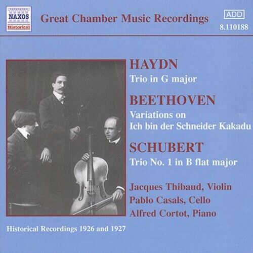 Thibaud - HAYDN / BEETHOVEN / SCHUBERT: Piano Trios - Thibaud CD VG - Foto 1 di 1