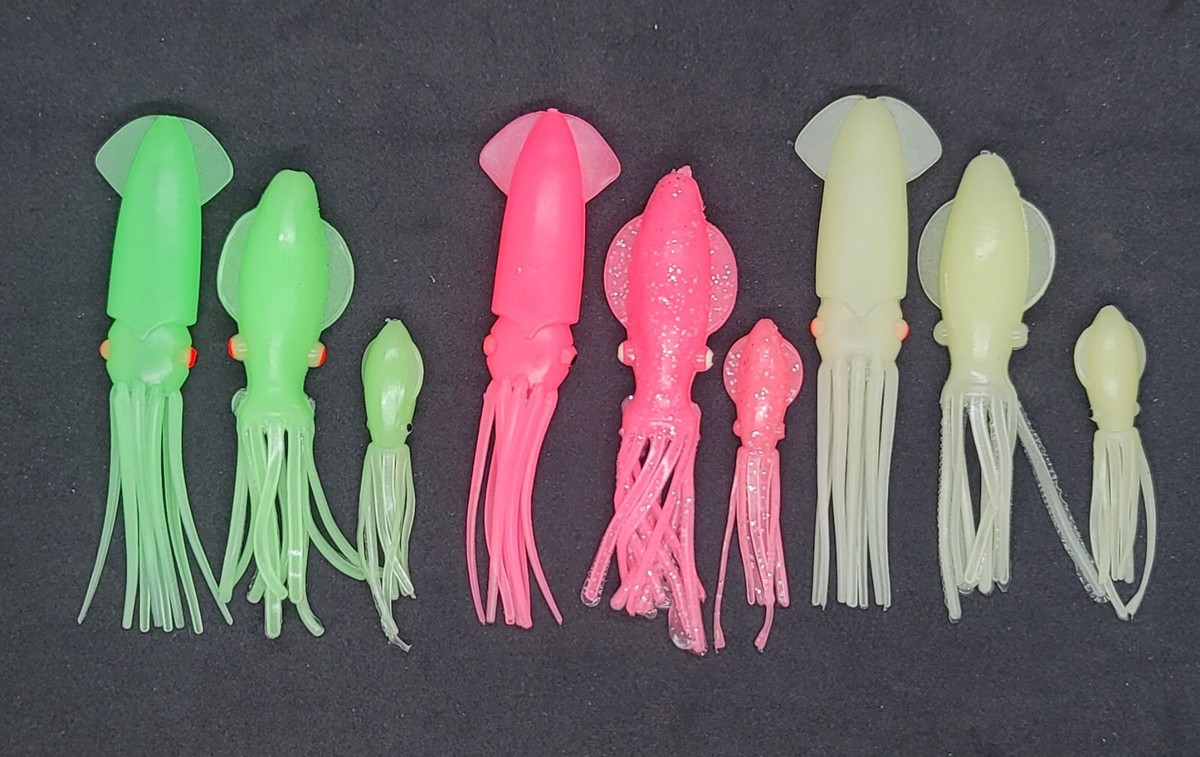 Tigofly 12 Pcs 6Cm UV Rubber Inktvis Rokken Zachte Octopus Vissen Lokt Tonijn Zeilvis Vis Aas Kunstmatige Aas Tigofly 12 Pcs 6Cm UV Rubber Inktvis Rokken Zachte Octopus Vissen Lokt Tonijn Zeilvis Vis Aas Kunstmatige Aas