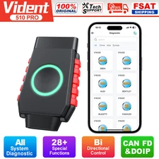 2025 Vident iSmartDiag510 pro Active Test OE-Level Diagnostic Scanner CANFD Tool