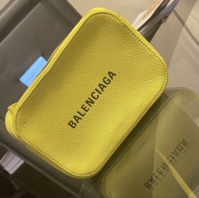 Balenciaga Everyday Camera Bag XS Neon Yellow | eBay