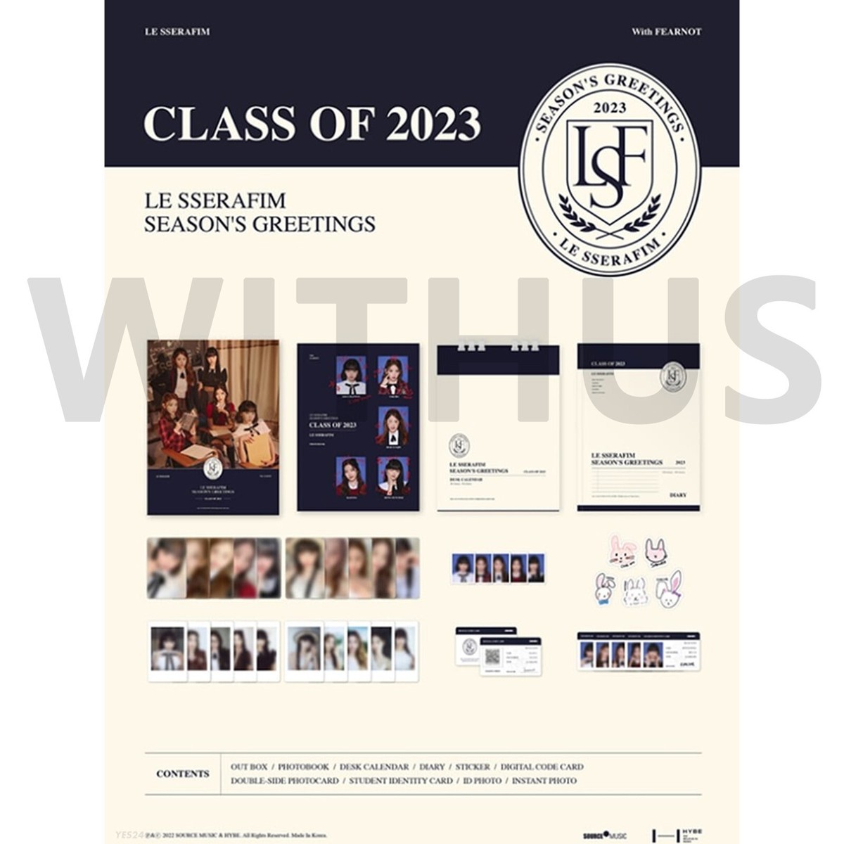 Le Sserafim Class of 2023 Season's Greetings 2023, Album Package