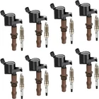 8set Ignition coil DG521 & Spark Plug SP509 For Motorcra Ford F150 4.6L 5.4L