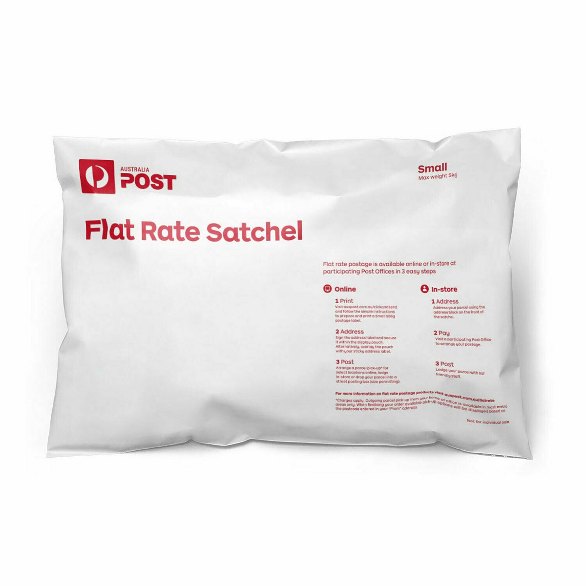 Australia Post Flat Rate Satchel Small (100 bag pk) excludes