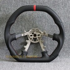 Flat Top Napa Leather Steering Wheel Fit Corvette C5 Z06 97-04 Usa Stock