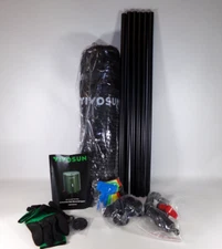 VIVOSUN Collapsible 53 Gallon Rain Barrel, Black, RB-0001B