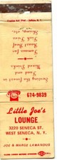 Little Joes Lounge, West Seneca, New York Matchbook