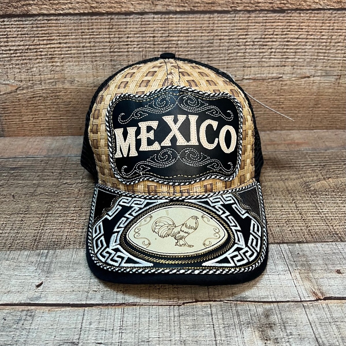 Cap Mexico Hat Artisanal Mesh Snap Back Mexico Gorra Artesanal de