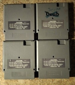 NES Game Lot-Robo Cop/Double Dragon/Dynowars/Duck Hunt/Super Mario Bros. 4 Games