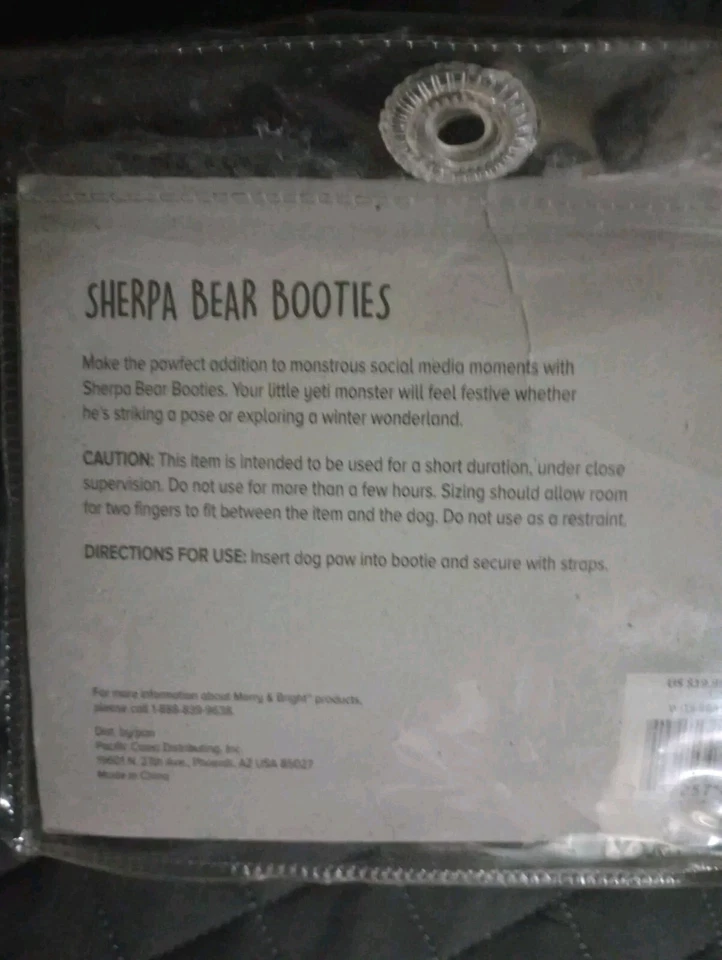 Botines Top Paw Dog Sherpa Bear: medianos (5 botines) Foto 3 de 3